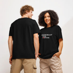 Audiostrobelight is for EVERYONE Unisex organic ribbed neck t-shirt