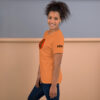 Audiostrobelight 757 Mermaid Shirtsleeve Tee on Burnt Orange - Image 6