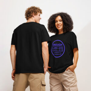 'Enough' (Unreleased Artwork) organic ribbed neck t-shirt