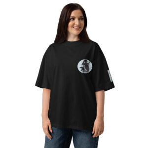 Audiostrobelight Oversized XXI Anniversary Mermaid Tee On Black